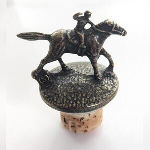 BLANTON’S Bourbon Whiskey Letter S Race Horse Collectible Cork Stopper